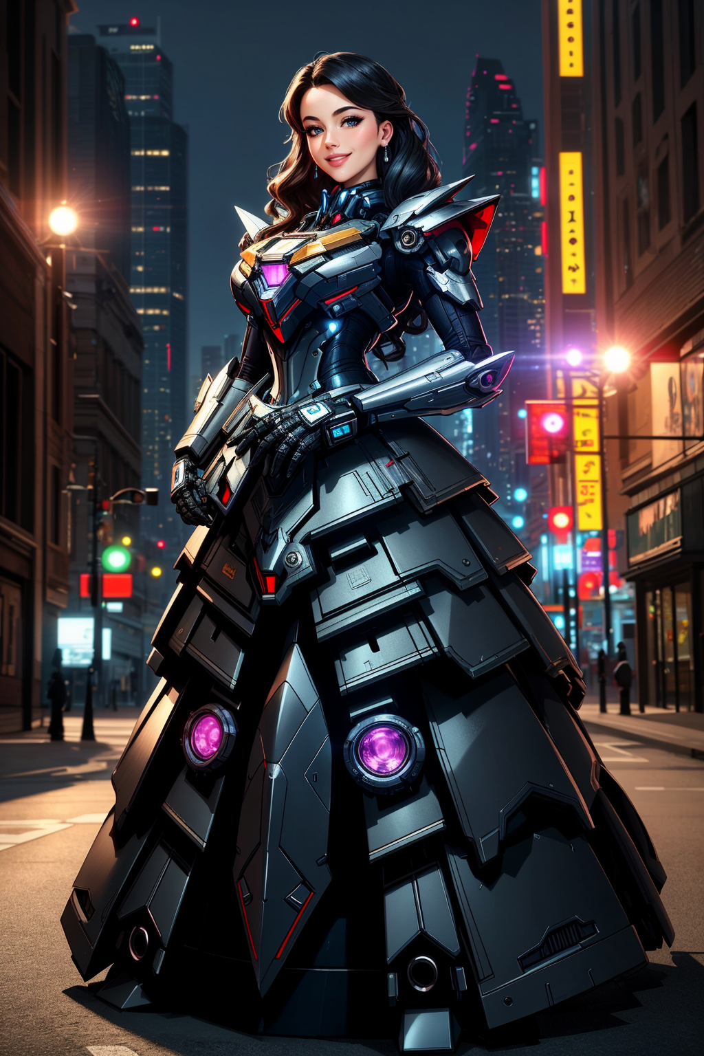 06811-1178108142-((Masterpiece, best quality,edgQuality)),_smiling,excited, edgMecha, a woman in a ([mecha suit_ballgown]__0.5) standing in front.png